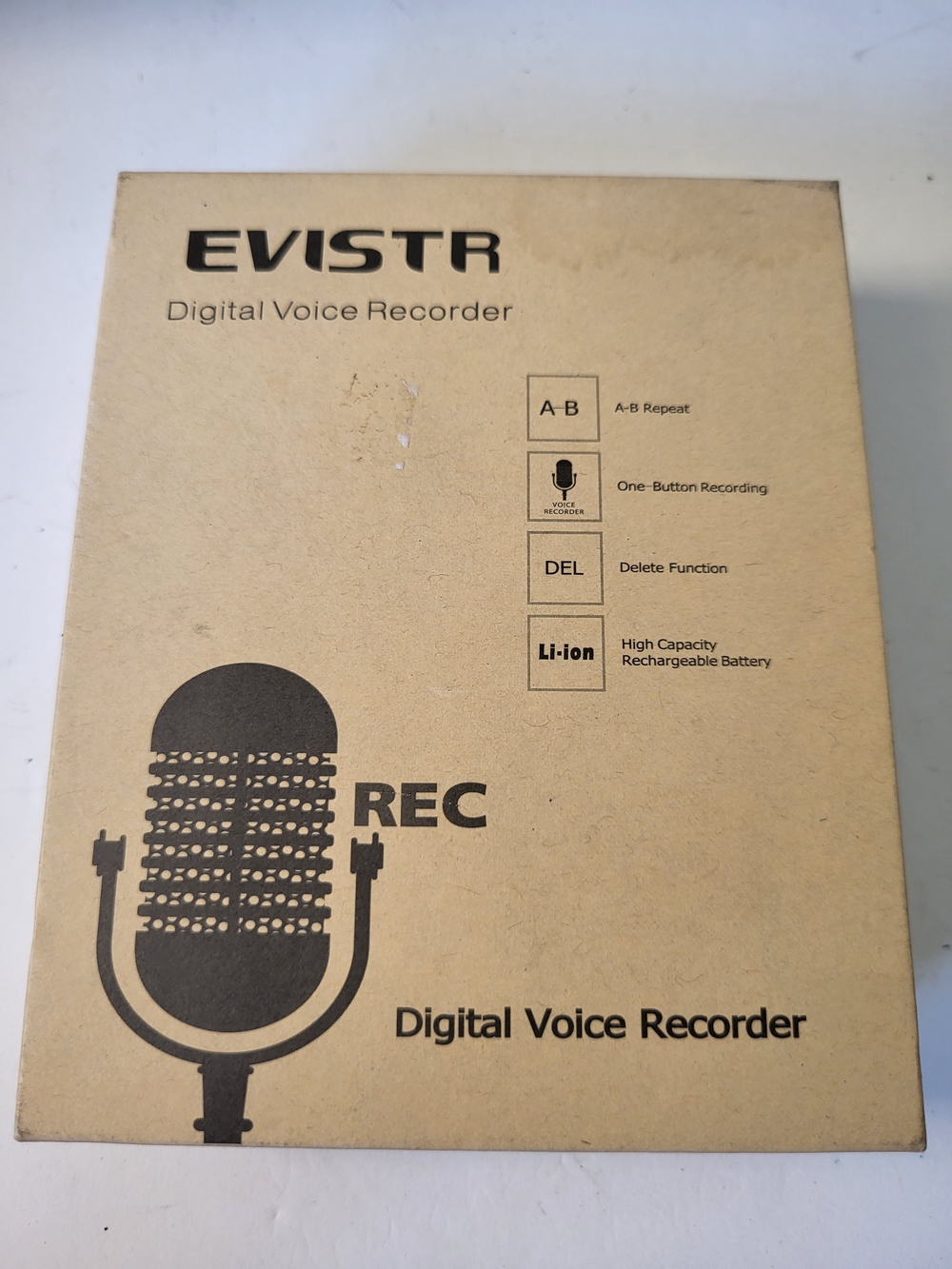 Evistr L157 Digital Voice Recorder 16GB Untested/New Open Box